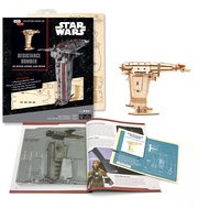 IncrediBuilds Star Wars Resistance Bomber 3D Wooden Model and DIY Puzzle for Adults and Kids. Ki-Gu-Mi Wooden Art. Christmas Gift Idea for Star Wars Fans.