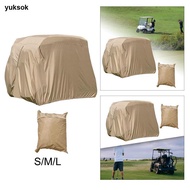 yuksok Golf Cart Cover Waterproof Golf Cart Accessories Outdoor Golf Club Car Cover