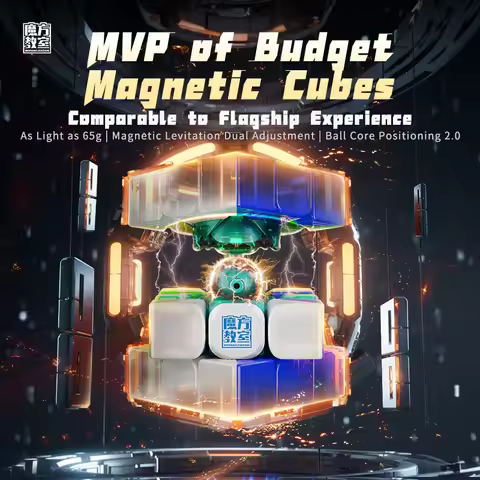 MoYu RS3M V5 3x3 Dual Adjustment Version Cube Robot Speed ββMagic Puzzle Cube No Sticker MagLev Ball