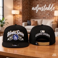 Los Angeles Dodgers New Era 2025 League Champions 9Seventy Cap Black Adjustable Hat Unisex, Sun Prot