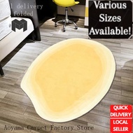 Carpet Coffee table rug Japanese wabi-sabi style rug Living room coffee table rug Irregular sofa rug
