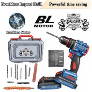 Tiger Claw 48V Brushless Cordless Impact Drill Kit - 2 Batteries 60N.m Torque LED Light & Full Acces