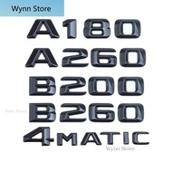♣♣ABS Black letter Car Trunk Badge A180 A200 A260 B180 B200 B260 Logo lambang untuk Mercedes W176 W1