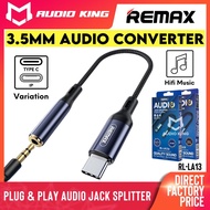 REMAX Adapter Earphone Adapter Type C Adapter Audio Jack Adapter Gaming Adapter AKRLLA13 Audio Jack 
