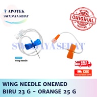 Wing Needle1 biru 23G ORANGE 25G onemed