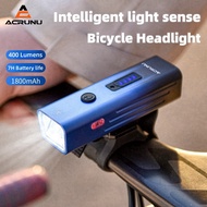 ACRUNU Smart Light Sense Bicycle Headlight IPX3 Waterproof 400Lumens USB Rechargeable MTB Road Bike  Folding Bike Universal Bicycle Accessories