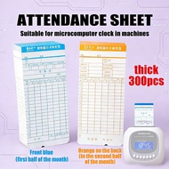 Time Clock Punch Card Attendance Card Worker Card 100pcs PUNCH CARD Time Recorder Punch Card For -Pu