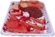MOLEZU Handmade Halloween Realistic Internal Body Organs Props, Brain - Heart - Liver - Fingers - Ey