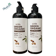 LEVA Green Organic Argan & Olive oil super smooth restorative shampoo (perfume) 800mlx2.TL TL