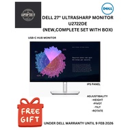 Dell U2722DE 27" QHD IPS Monitor | Type-C 90W + HDMI + DP + RJ45 LAN (UNDER DELL WARRANTY)