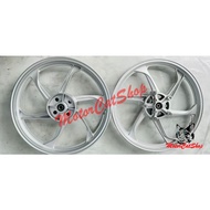Enkei Sport Rim 6 Batang Yamaha Y16 ABS Sliver Size (Front 1.6 Rear1.85)