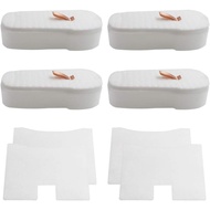 4 Penapis Motor Pasca + 4 Kit Penapis Busa dan Kain Felt pengganti untuk Vakum Tongkat Berwayar Shar