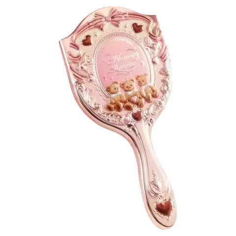 Flower Knows 9th Anniversary Set Desktop Mirror Air Cushion Comb Brush Bucket Makeup Tool Kit