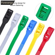 FOREVERGO 100PCS 35CM Self-Locking Colored Nylon Cable Ties Binding and Fixing Zip Straps for Kids P