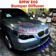 BMW E60 Front Bumper Diffuser Lip Wrap Angle Splitters Black & Carbon
