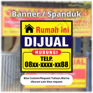 Spanduk Rumah Dijual Sewa Jual Ruko