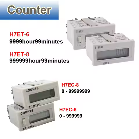 Multifunctional H7EC-6 /8 Vending Digital Electronic Counter Count Meter H7ET-6 /8 digits Digital El
