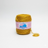 GOLD GLOSSY POLY KNITTING YARN