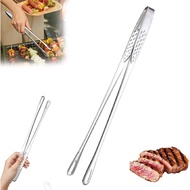 Stainless Steel Grill Tongs, Upgrade Kitchen Tweezers for Cooking Korean BBQ Tongs Stainless Steel G