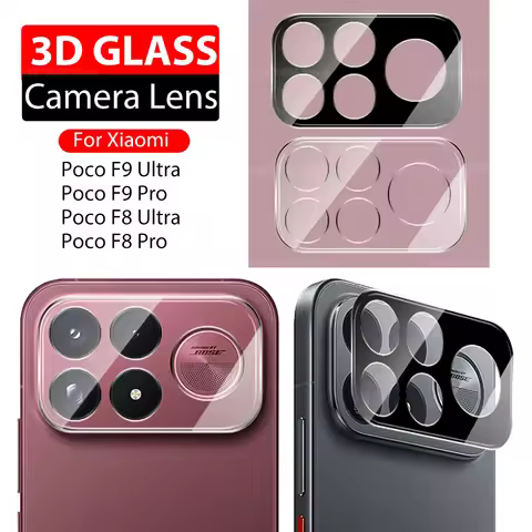 For PocoPhone F9 Ultra 1-3pcs 3D Full Cover Lens Tempered Glass for Xiaomi Poco F9 Pro F8Ultra F8Pro