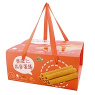 統一生機亞麻仁燕麥蛋捲提繩禮盒(57g*8包/盒)