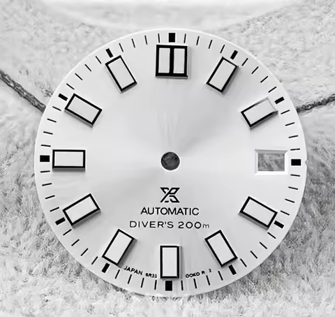 28.5mm NH35 dial / NH36 dial 3C green luminous SKX007 sun pattern literal S dial 62MAS Prospex singl