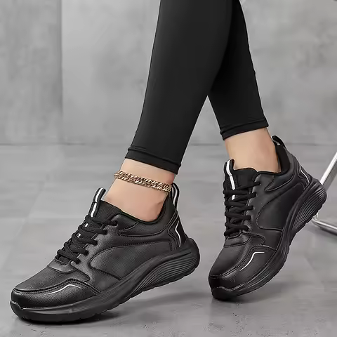 Women's Casual Sports Shoes, Lightweight Running Shoes, Lace-Up Work Shoes, Outdoor Running Shoes, W