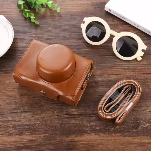 Camera Bag For Fujifilm X100V Series X30 Nikon J5 Panasonic GF9 LX100 PU Leather Case