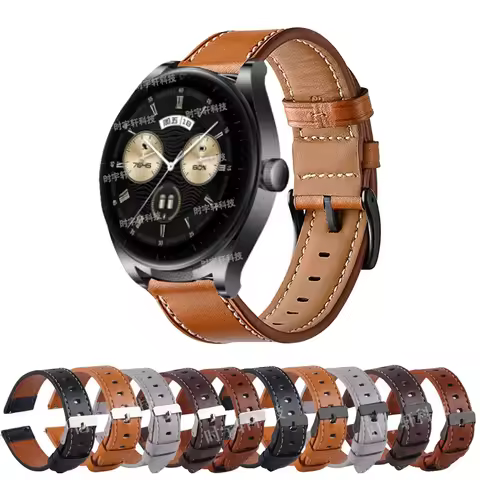 For Huawei WATCH Buds Smart Watch Strap Leather 22mm Sport Bracelet For Huawei Watch 3 Pro/GT 3 46mm