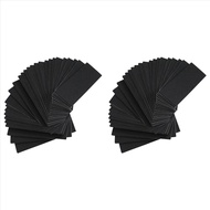 (LAZK) 48 Pieces Fingerboard Foam Grip Tape Adhesive Foam Tape Black Non Slip Foam Grip Tape for Min