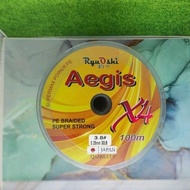 PE BRAID X4 AEGIS 100Meter Connecting Warna Warni