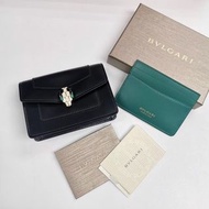 🚸Alan艾倫歐美代購™️ BVLGARI SERPENTI 寶格麗 琺瑯蛇頭 零錢 卡片包 萬用包