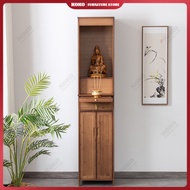Buddha altar cabinet Buddha niche standing cabinet offering table home shrine Buddha statue God of Fortune offering table with door