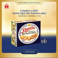 [NEW] COMBO 6 HỘP BÁNH QUY BƠ DANISA 681G