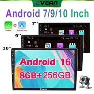 (8G+256G Android 16)7/9/10 inch Android Player 2 Din Bluetooth Car Radio Multimedia Video Player Wif