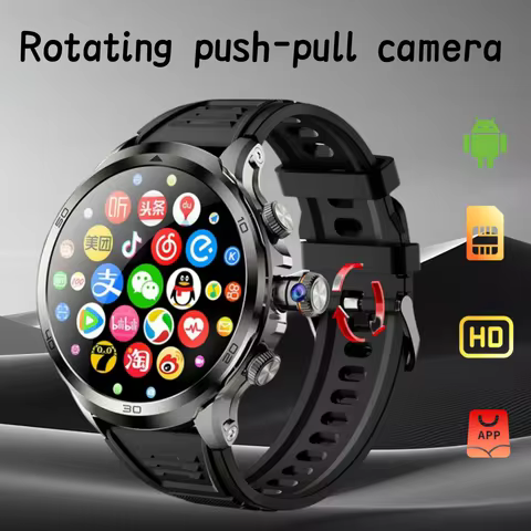 H19 smartwatch 4G LTE full network Android smartwatch 32GB+256GB 900W rotating camera GPS WIFI Googl