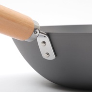 Riverlight KIWAME  PREMIUM  Beijing  pan, Wooden  Handle, Peking  Wok,  Beijing  Wok  (Beijing wok  