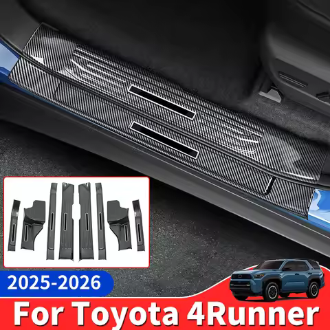 For 2024-2026 Toyota 4Runner Threshold Decoration Protective Cover Interior Upgrade Modification Acc