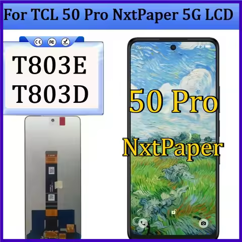 New TFT For TCL 50 Pro NxtPaper 5G T803E T803D LCD Display Screen Touch Panel Digitizer For TCL 50 P