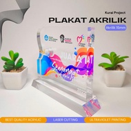 Plakat Akrilik Premium Custom/ Custom Free Design / Ketebalan Akrilik