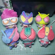 Kamen Rider ZZZ Build Den-O 10cm Cute Cotton Doll Keychain Q Version Printed Stuffed Toys Pendant An