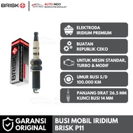 Brisk Iridium Premium P11 Car Spark Plugs | Original Guarantee | 14 mm Spark Plug Wrench