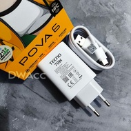 Original TECNO 70W POVA 6 CHARGER Fastcharging 70Watt