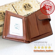 WANG101 - Dompet Kulit Import CHECKERS 07N / 07AN - ITALY Leather Premium tebal, kuat dan tahan lama