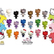 Hello Kitty 2006年 KITTYBRICK 麥當勞x軟硬天師 絕版公仔18隻全套
