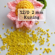 (10 gr) Mote Pasir 12/0 2 mm || Monte Manik Gelang Kalung Cincin DIY