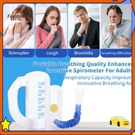 [Fx] Trainer Device Elderly Spirometer Spirometer 5000ml Lung Exerciser with Flow Rate Indicator Tra