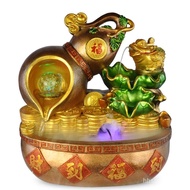 Five Blessings Gourd Ornaments Water Fountain Feng Shui Fortune Indoor Home Decorations Fish Tank Humidifier
