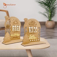 [Gamchiano] Christmas Wooden DIY Advent Calendar Ornament Versatile Exquisite Handicrafts Sturdy 7.8