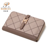 PA2 Fashion Women Wallet Medium Purse for Woman Zipper Coin Purse